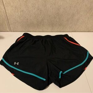 Under Armour Women's Black Shorts with Red and Blue Accents 1X
